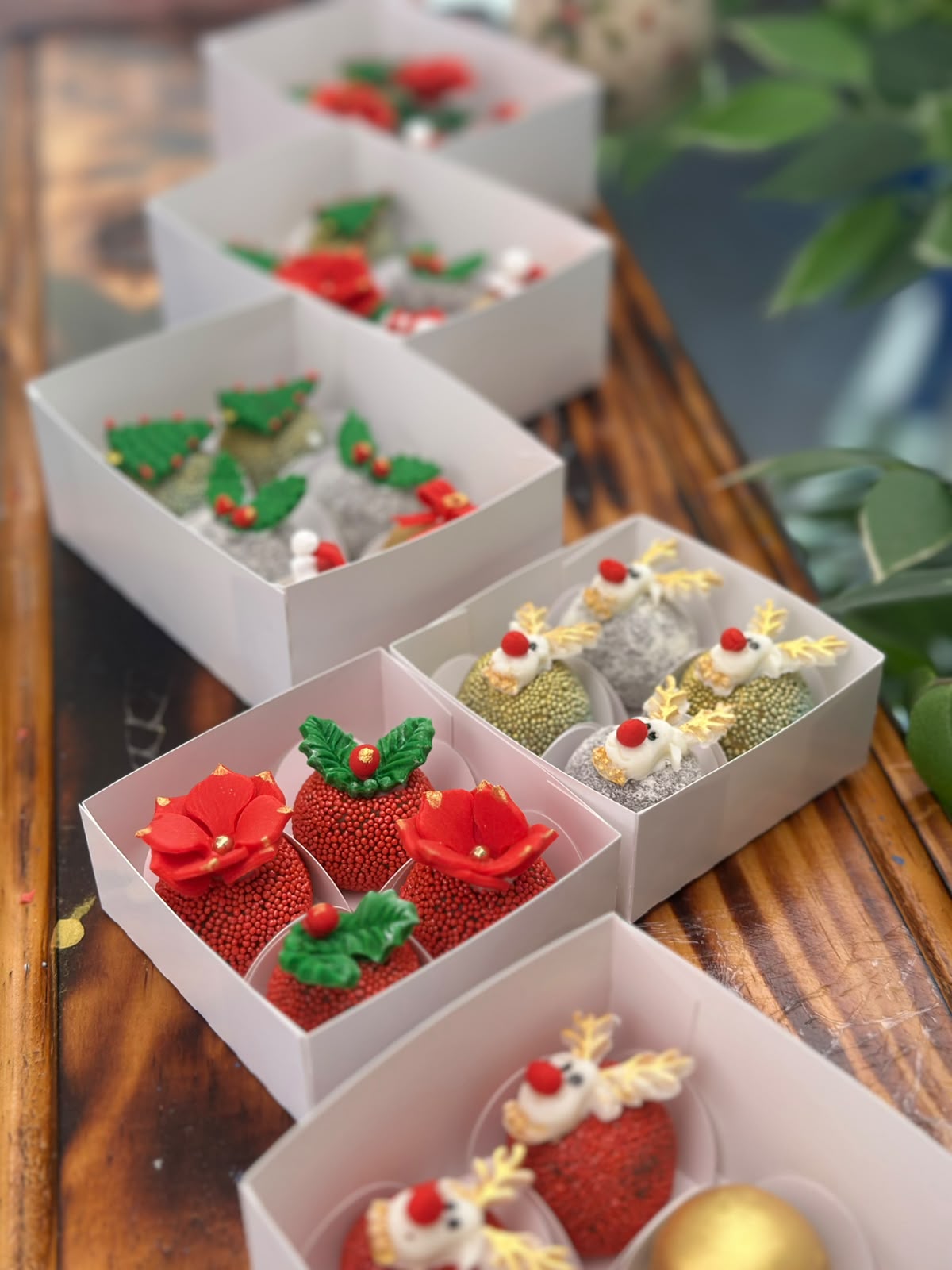 Caja de 4 Bombones Navideños